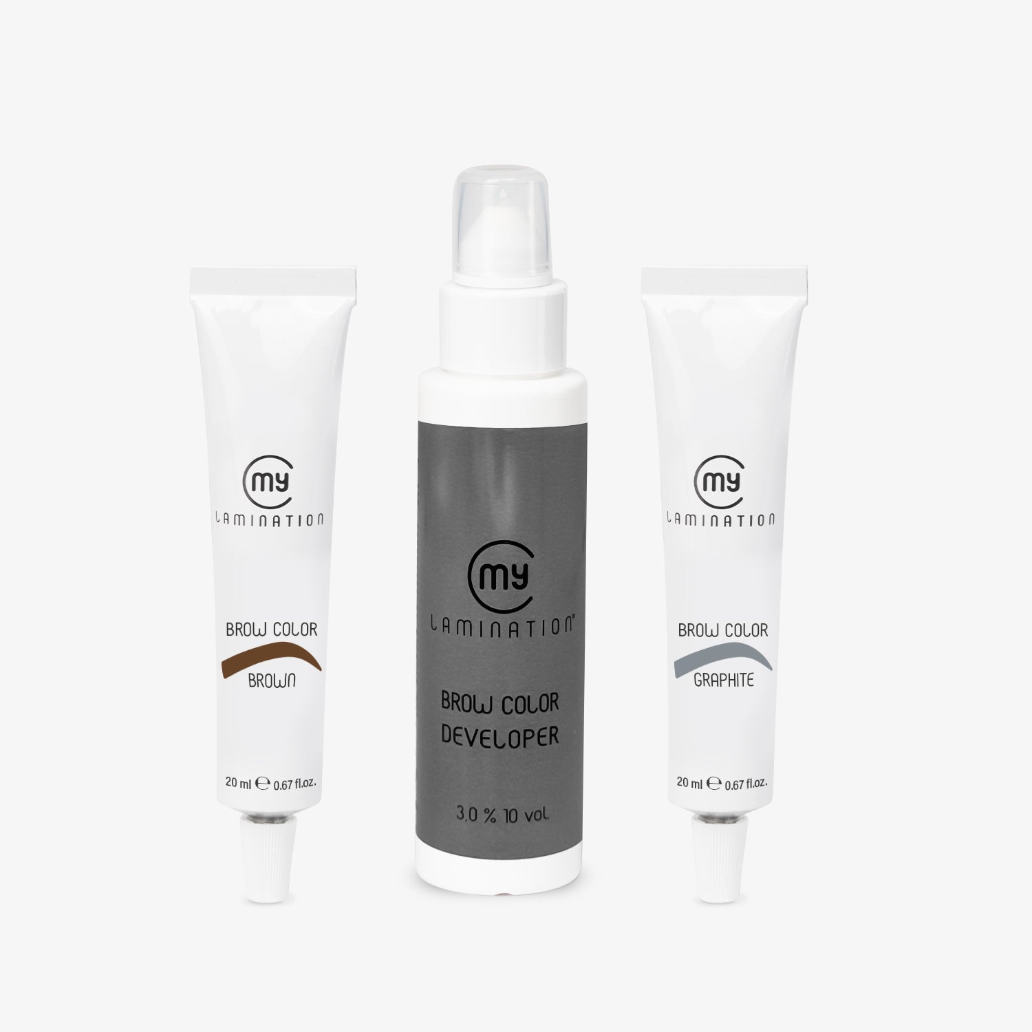 kit brow color developer with 2 eyebrow tints my lamination