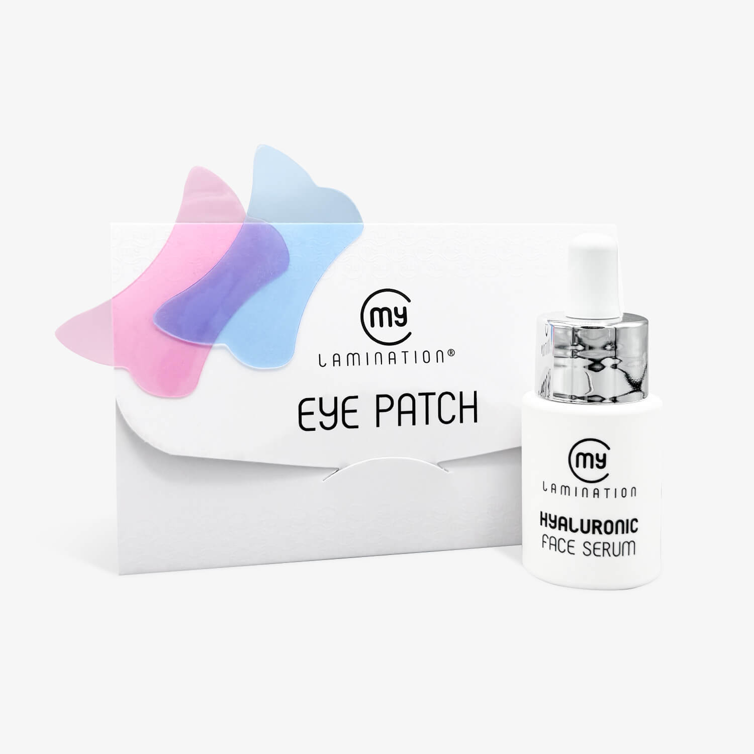 Eye contour mask with reusable eye patches and hyaluronic serum by My Lamination