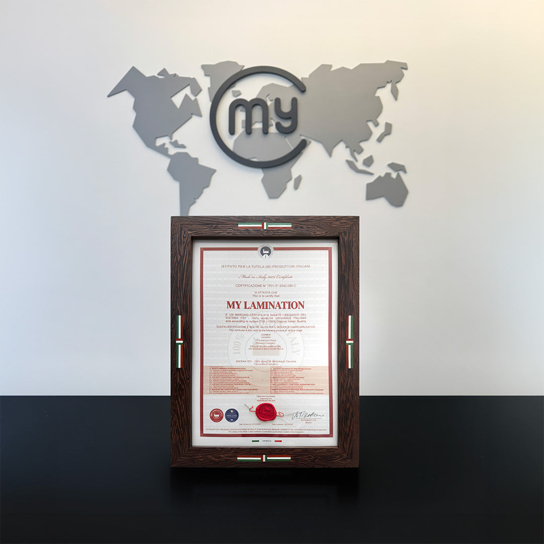 made in italy certificate of my lamination
