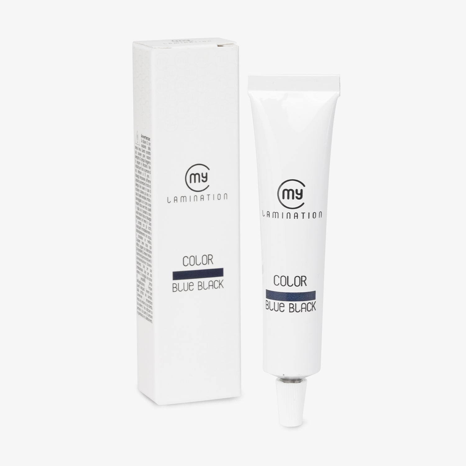 tinta blue black per ciglia e sopracciglia di my lamination