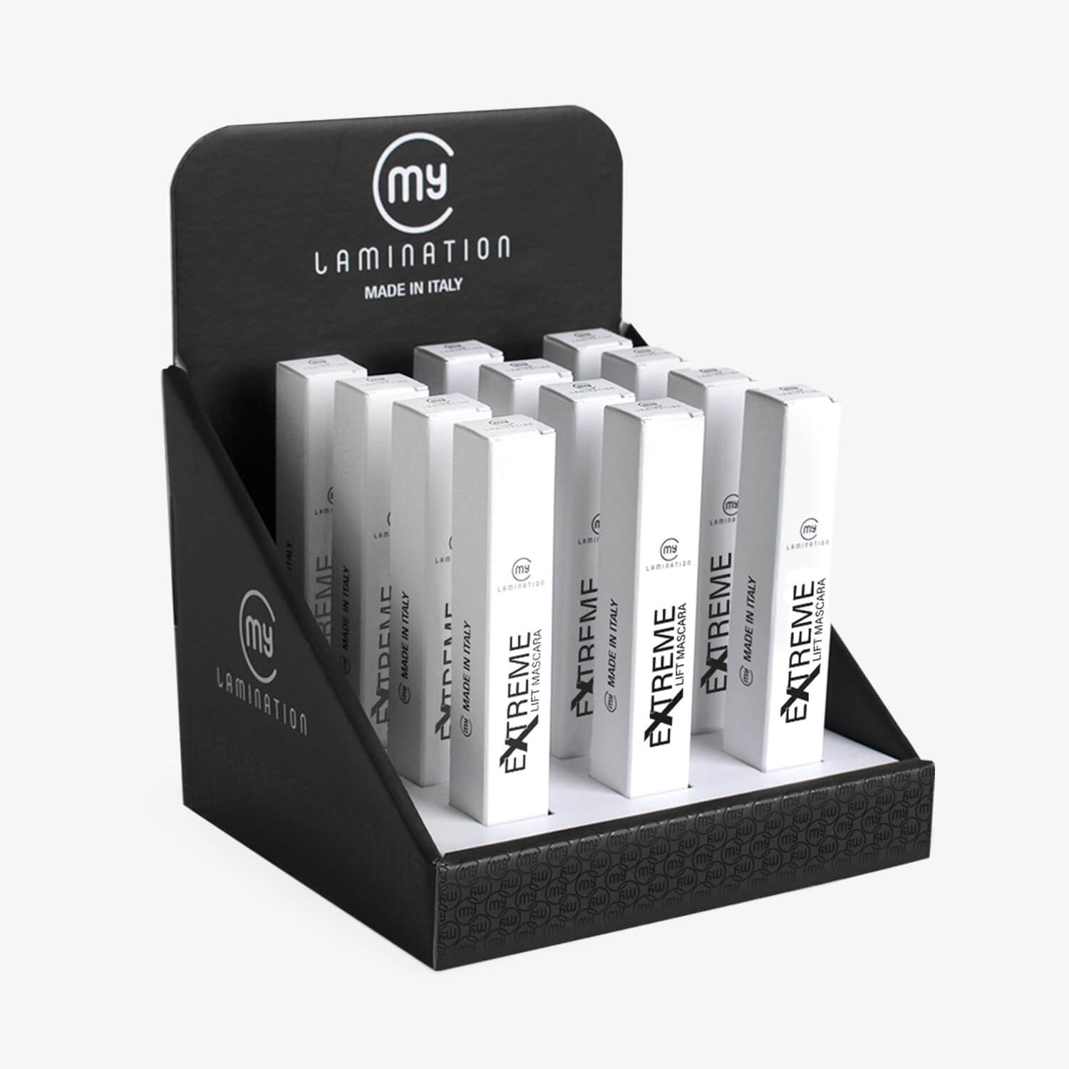 Espositore con 12 Extreme Mascara Lift di My Lamination