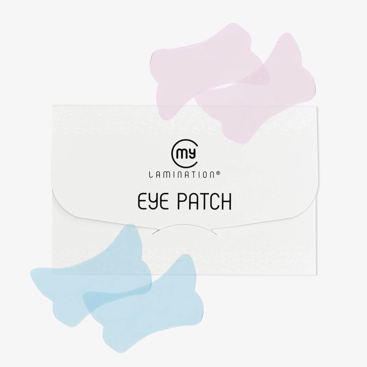 busta con due coppie di patch occhi in silicone riutilizzabili my lamination