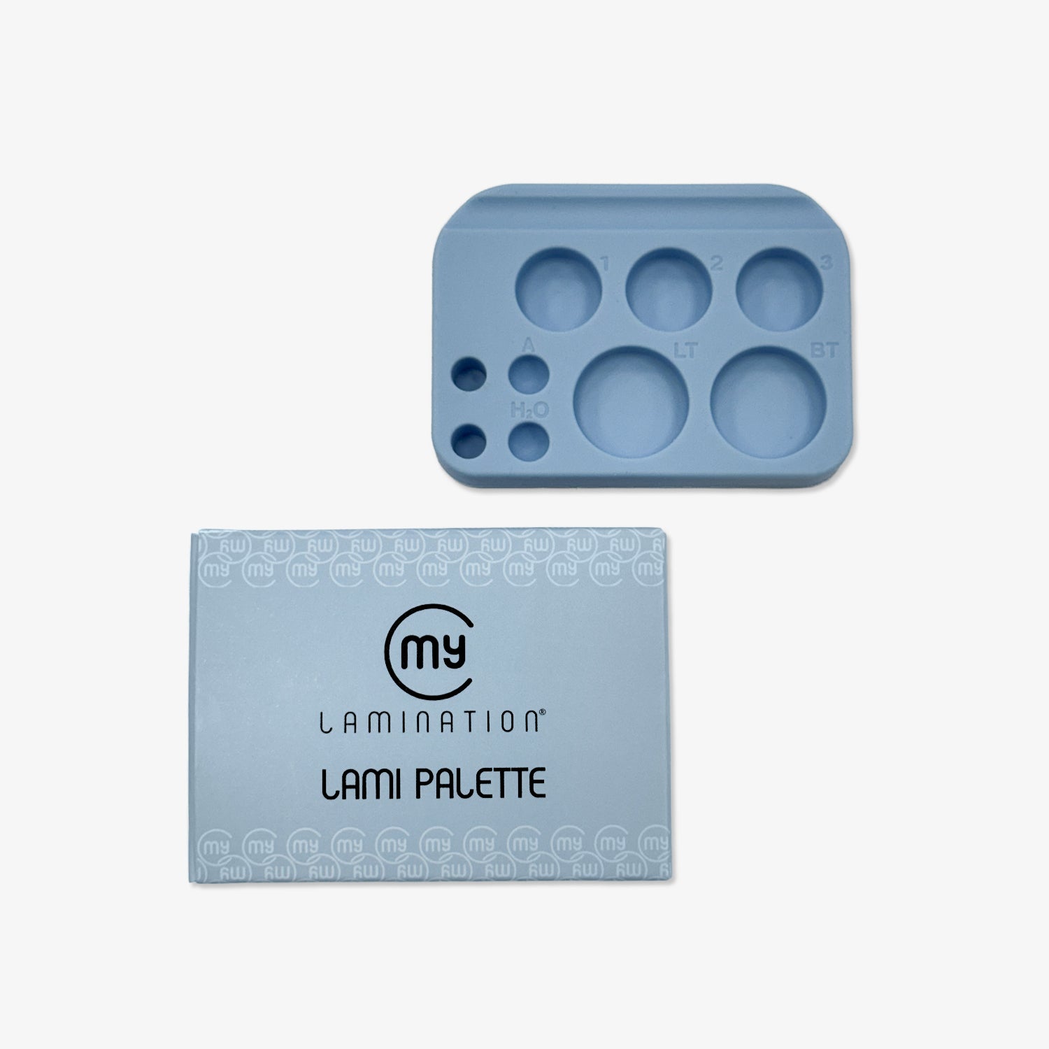 lami palette blue with its box