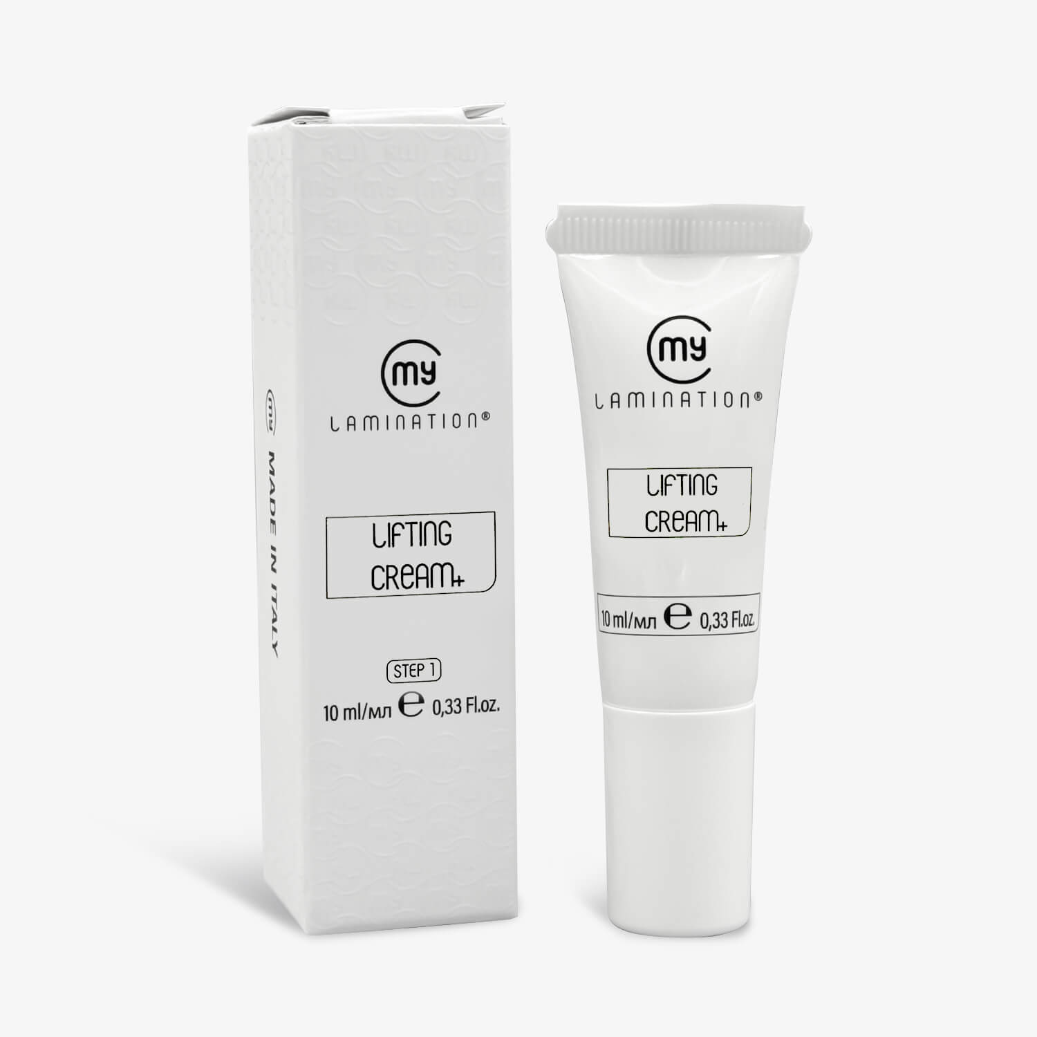 tubetto da 10 ml di Lifting Cream di my lamination per la fase uno della laminazione ciglia
