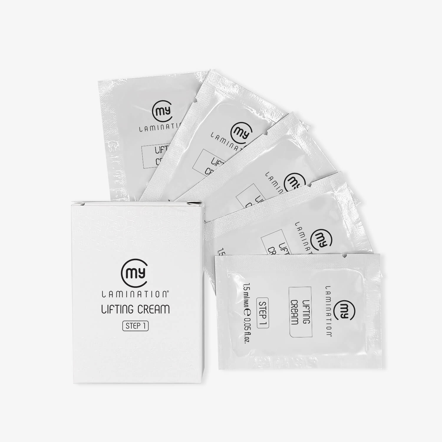 bustine di Lifting Cream di my lamination per la fase uno della laminazione ciglia