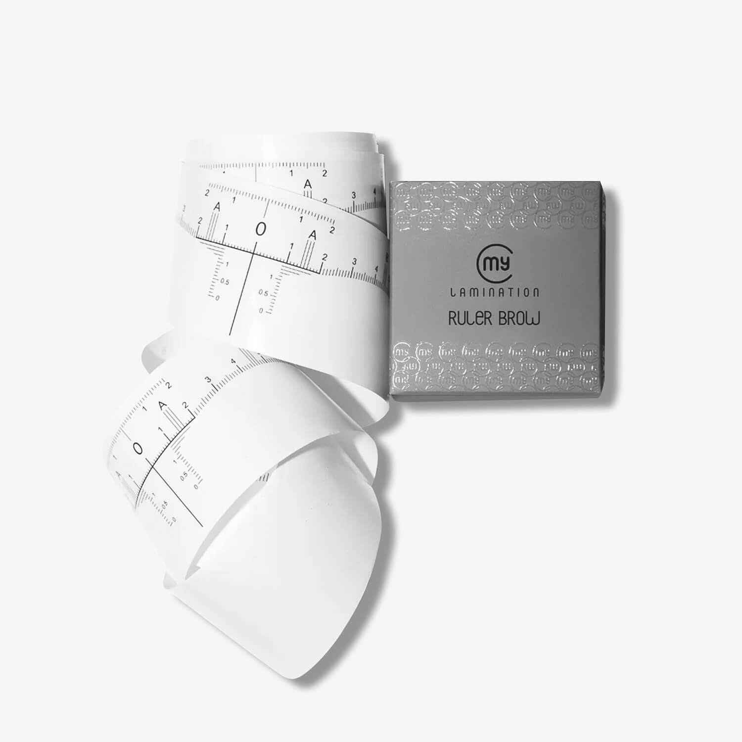 eyebrow ruler roll with my lamination box