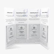 Sample Set PRO of My Lamination opened with eyelash lamination step sachets and Vitamin LashBrow