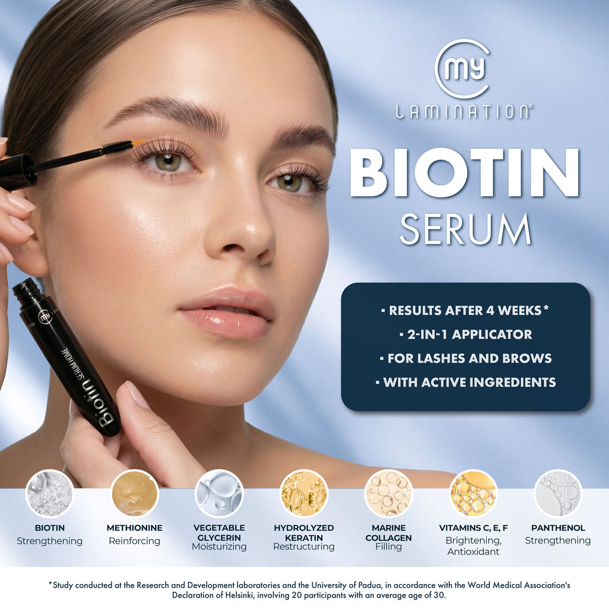 guaranteed results after 4 weeks of using the biotin serum at home