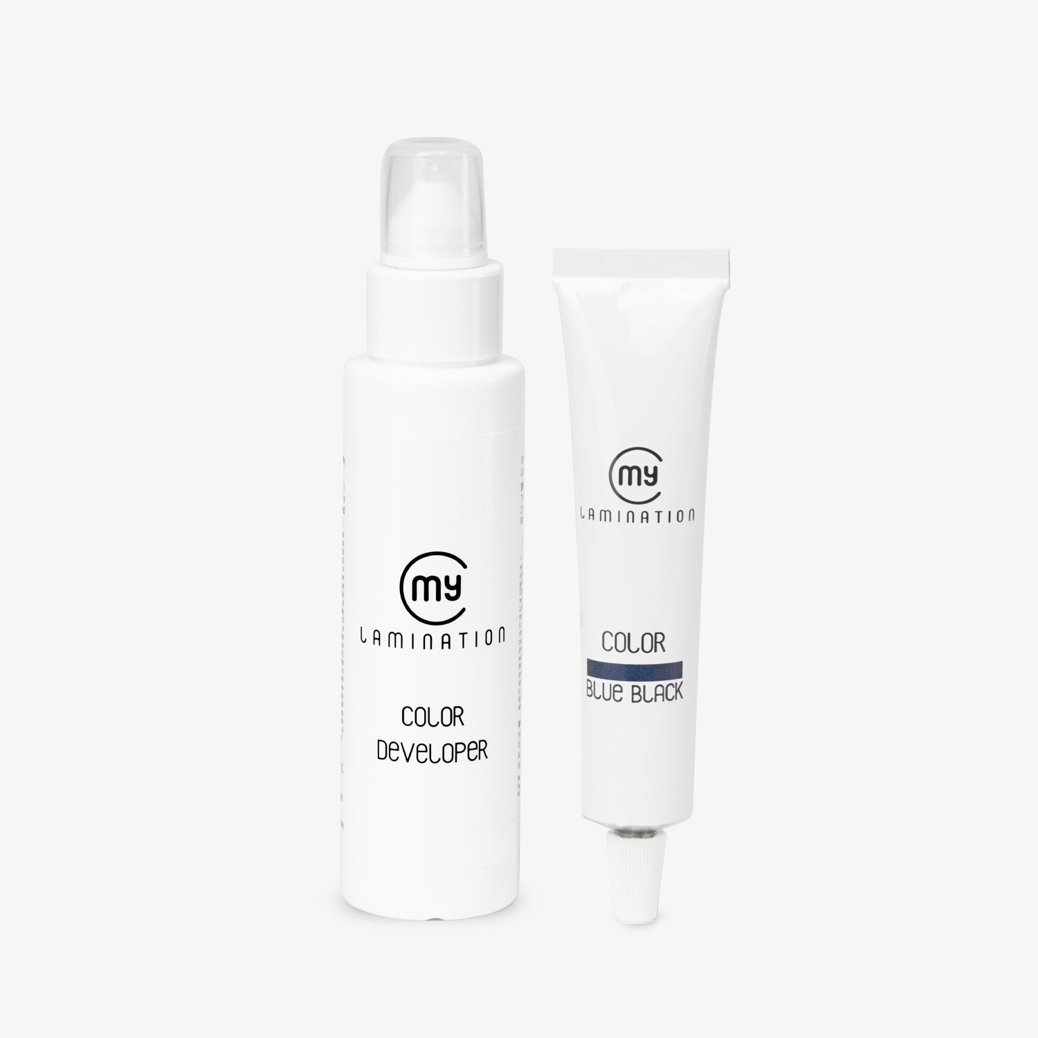 color developer and color blue black for lash