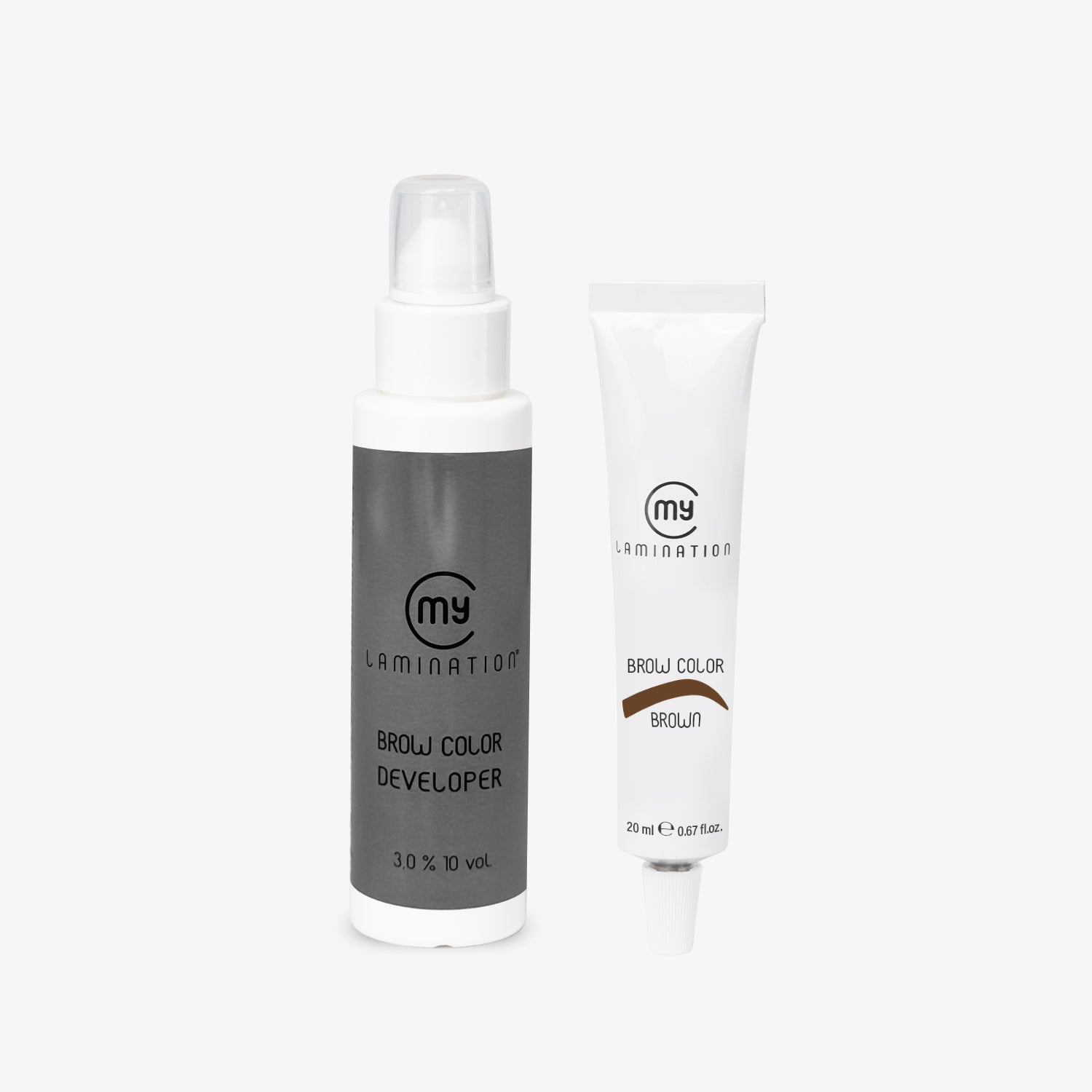 kit colour activator and brown eyebrow colour for eyebrows my lamination