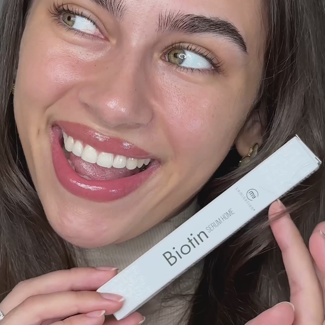 Load video: unboxing e applicazione biotin serum home